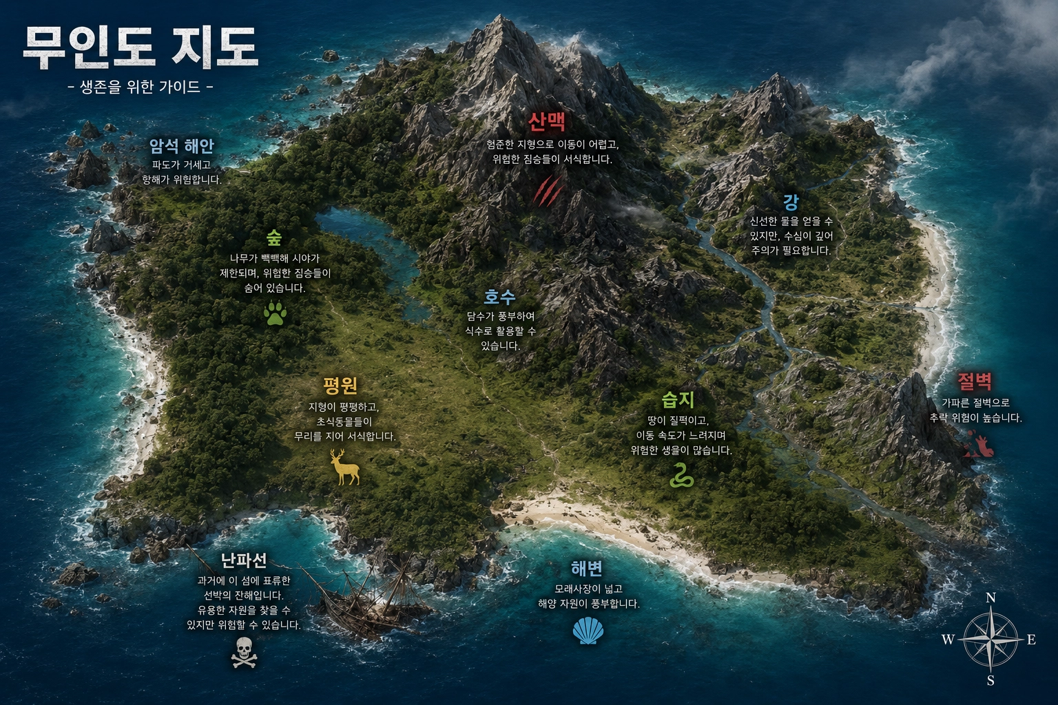무인도 지도